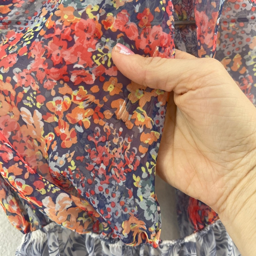 Vintage Victoria's Secret Babydoll Dress M Sheer Floral Halter Coquette Fairy - Picture 6 of 16